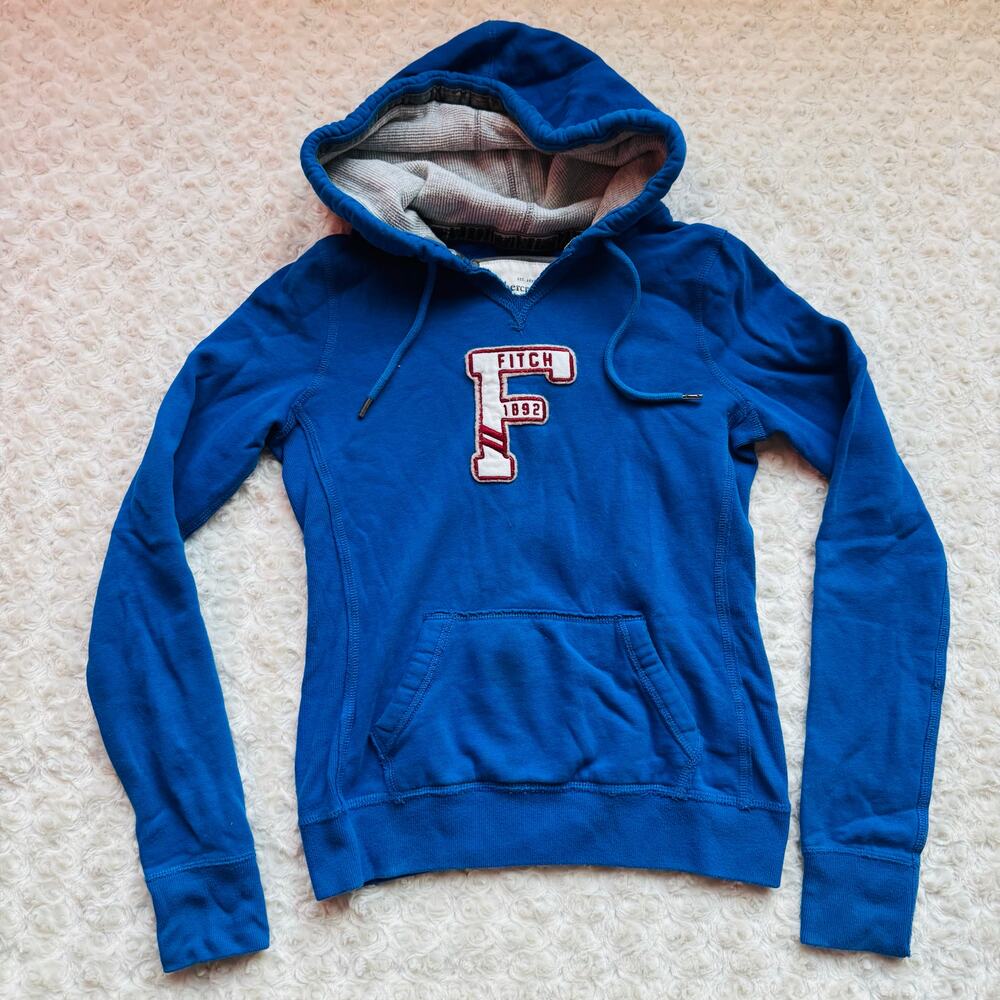Abercrombie & Fitch Blue Hoodie Sweatshirt - Women's